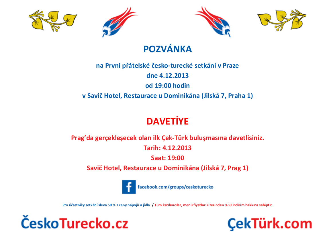 První přátelské česko-turecké setkání