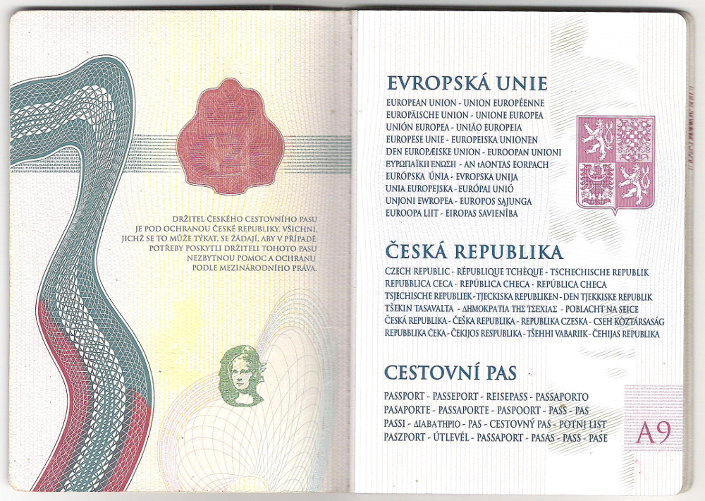 Cestovní pas - Česká republika