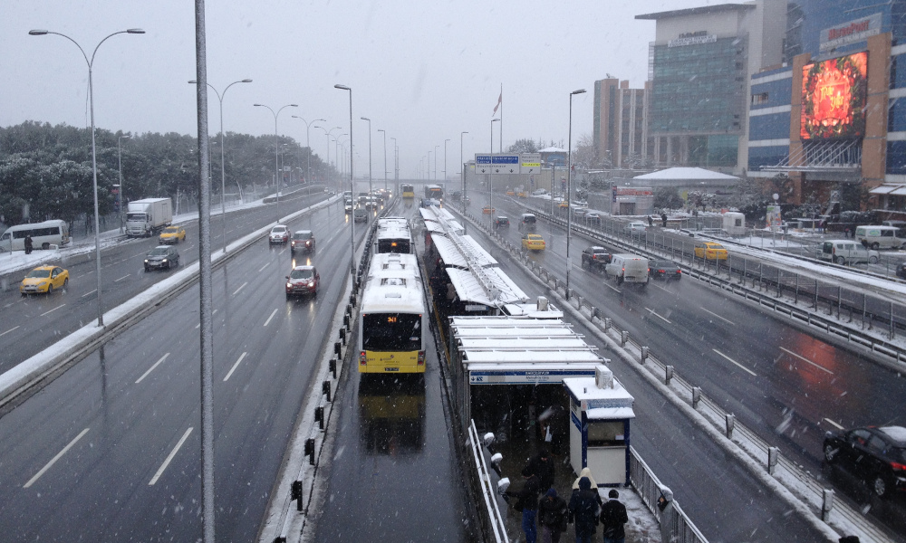 Sníh v Istanbulu