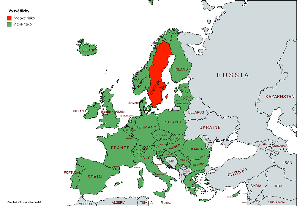Předtím, než poletíte do Turecka, přečtěte si, co vás tam čeká 1 Mapa koronavirus Turecko COVID-19