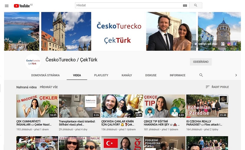 Poznejte ČeskoTurecko na vlastní oči díky videím na YouTube