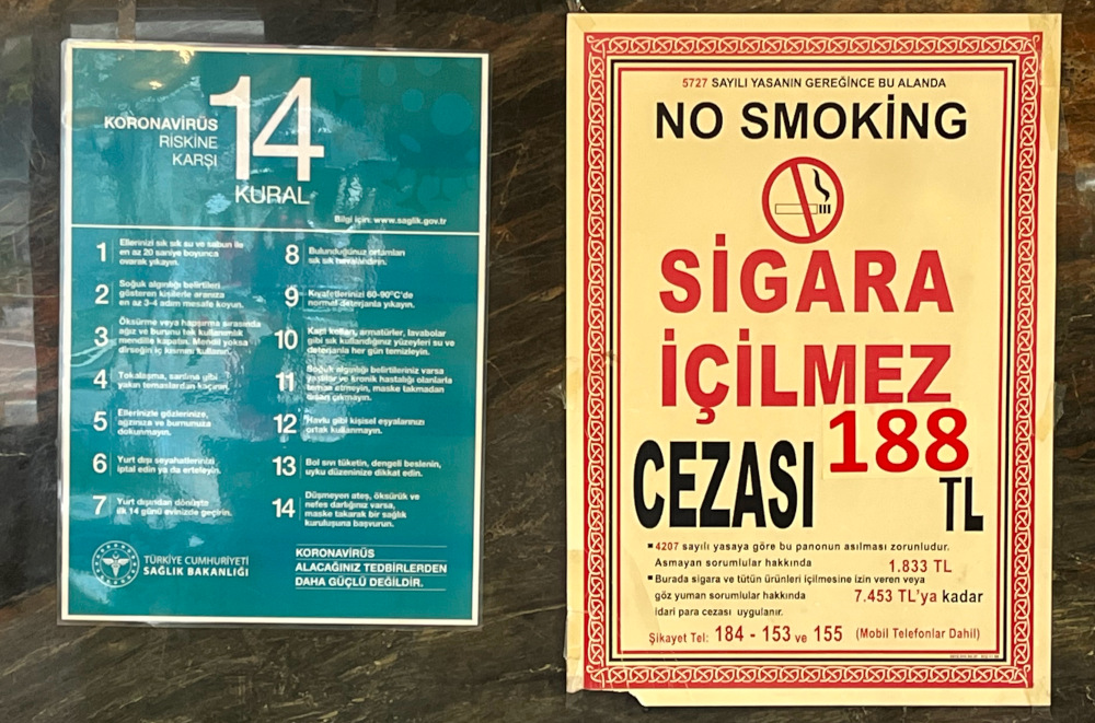 Co se nesmí v Turecku a co tam radši nedělat? 6 zakaz koureni turecko cedule