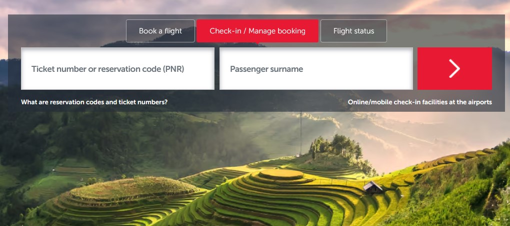 Online check-in Turkish Airlines